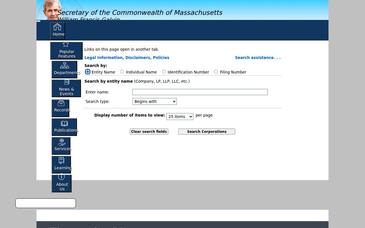 Billerica residents directory Massachusetts corporation search